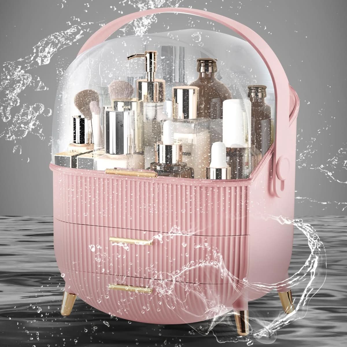 BEAUTYSENSE Makeup Organizer Dustproof Waterproof Cosmetic