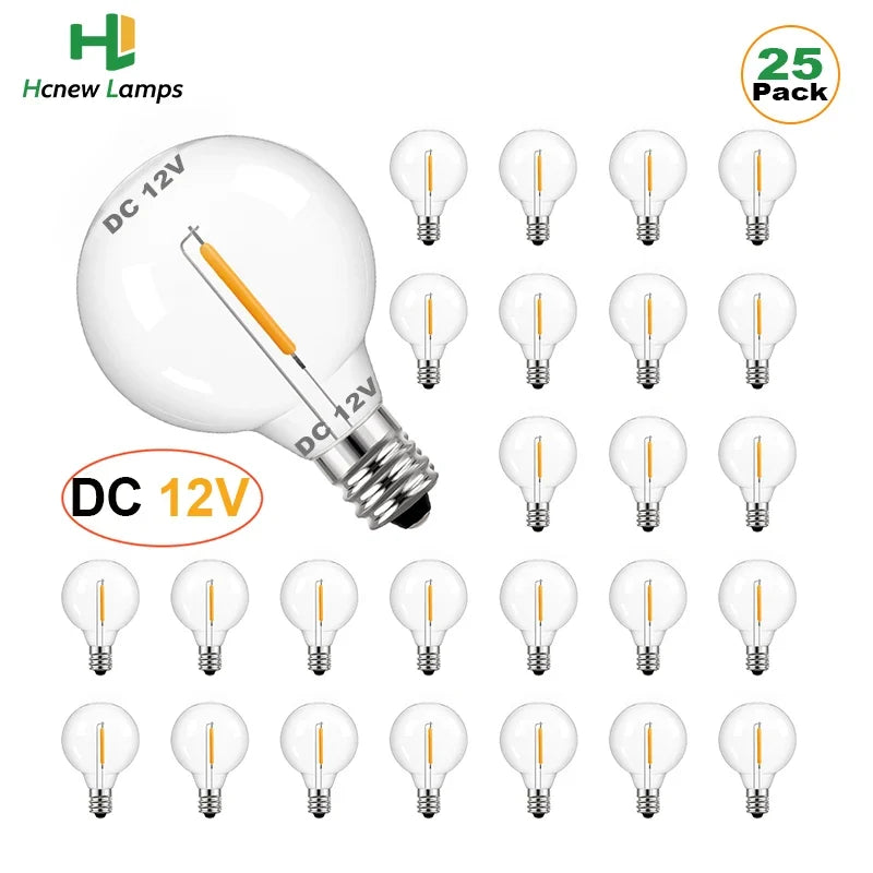 G40 LED Bulb, 1W 12V E12, for RVs and Boats