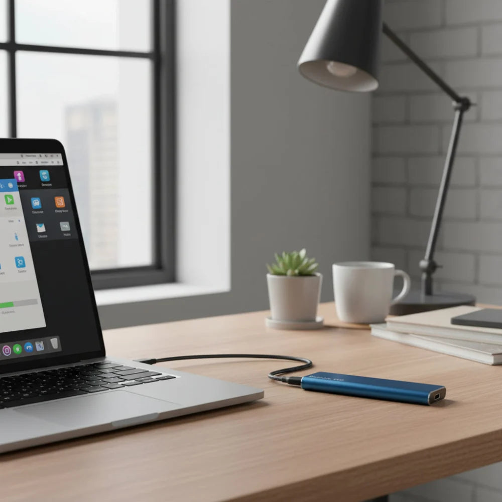 External SSD 1TB & 4TB, Portable USB 3.2 Fast Storage Drive for Backup & Travel
