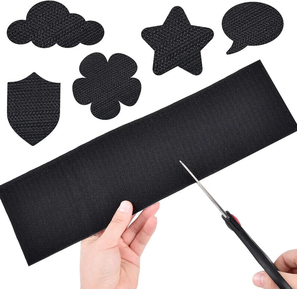 Hook and Loop Tape, 2 Inch Self-Adhesive Heavy Duty Nylon Fastener Strips for Home, Office & Car