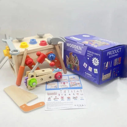 WOODTOOLS Montessori Wooden Tool Kit