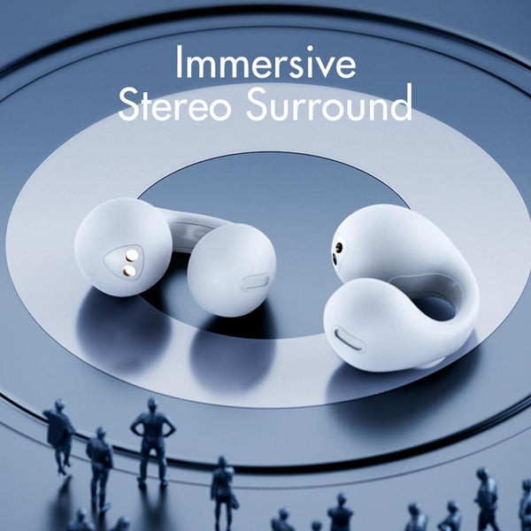 Bone Conduction Headphones, Wireless Bluetooth Open-Ear Earphones for Sports & Calls