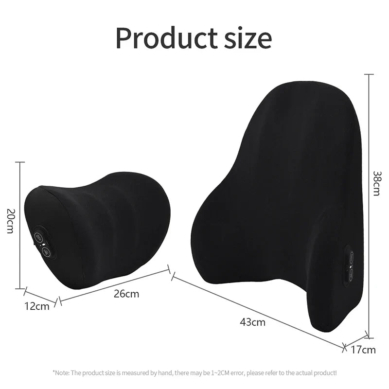 VIBRAREST Electric Neck & Lumbar Support Cushion
