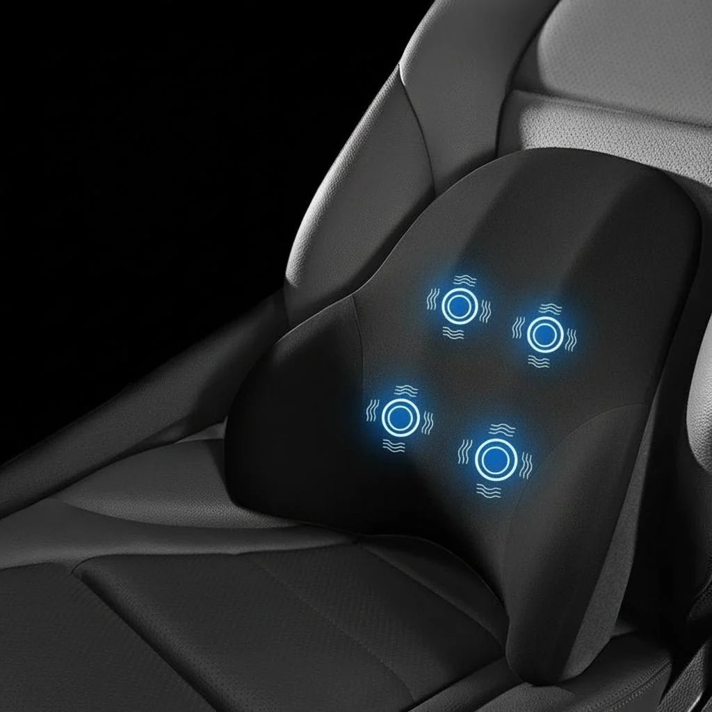 VIBRAREST Electric Neck & Lumbar Support Cushion