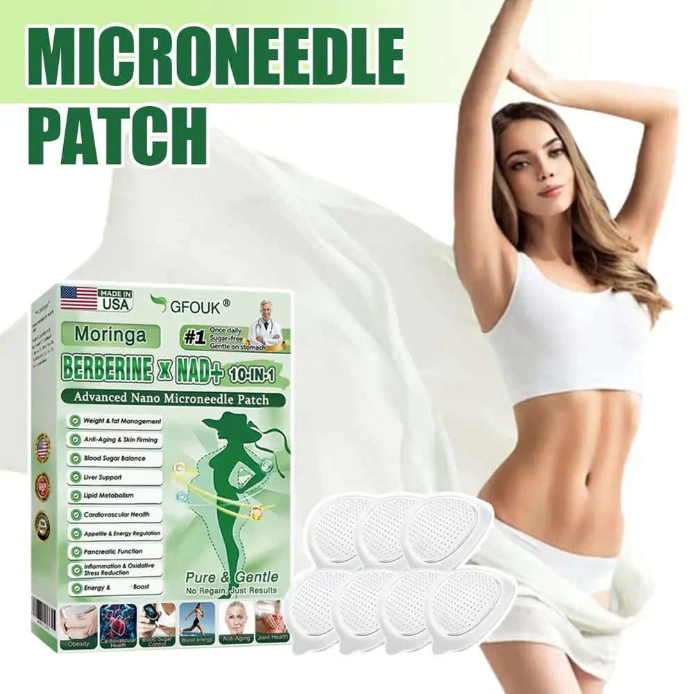 Microneedle Patches, Lightweight Moringa Extract Skin Care Patches, 7 per Set