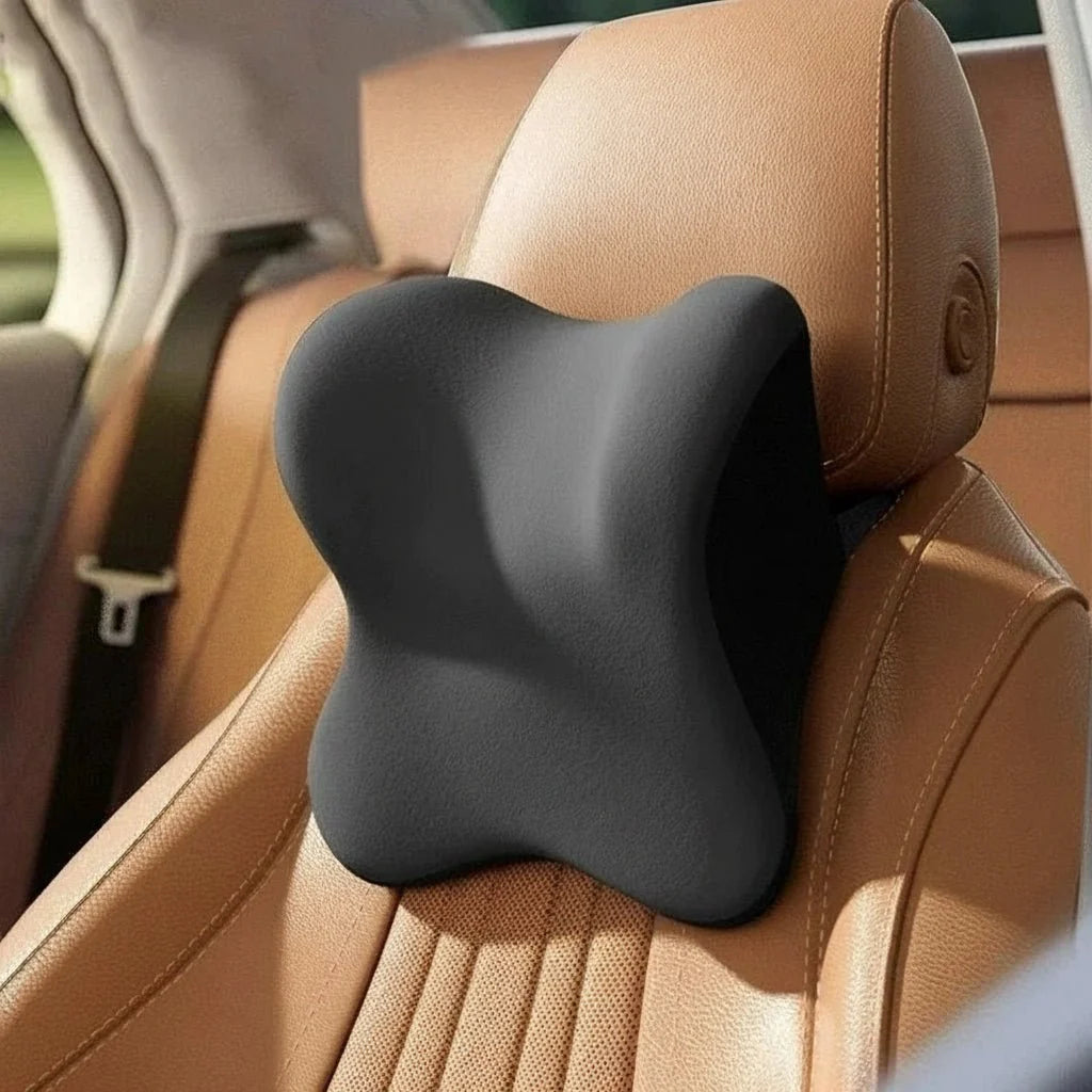 MEMORIDE Memory Foam Car Neck & Lumbar Pillow