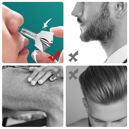 PROGRIM Nose Hair Trimmer Painless Stainless Steel