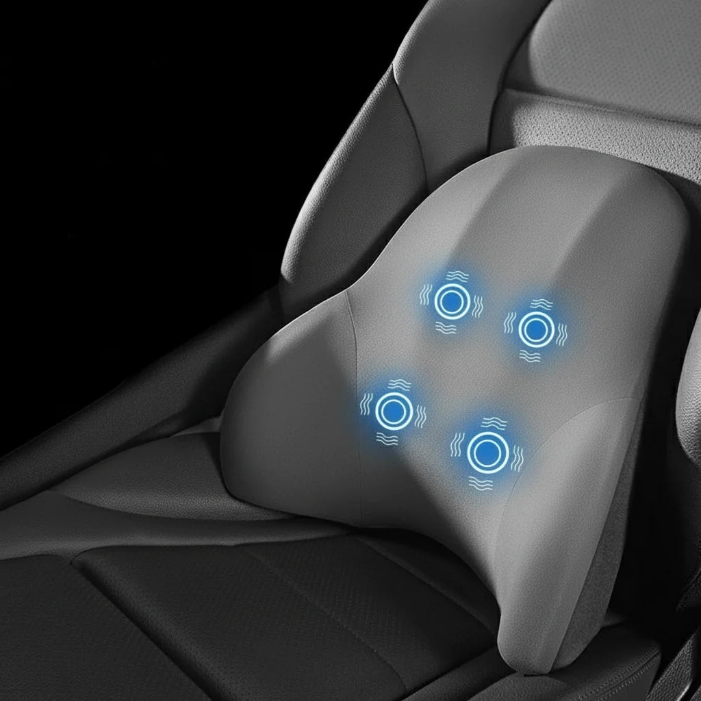 VIBRAREST Electric Neck & Lumbar Support Cushion