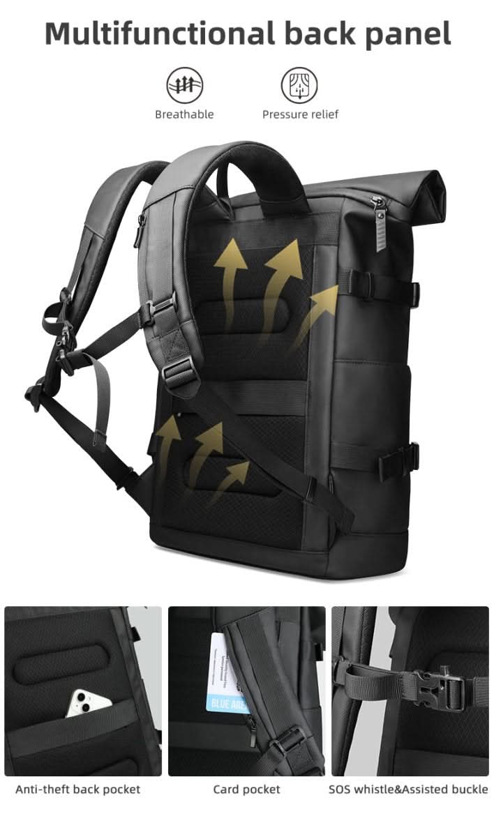 ROLLTRAIL Backpack Expandable Outdoor Backpack