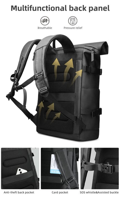 ROLLTRAIL Backpack Expandable Outdoor Backpack