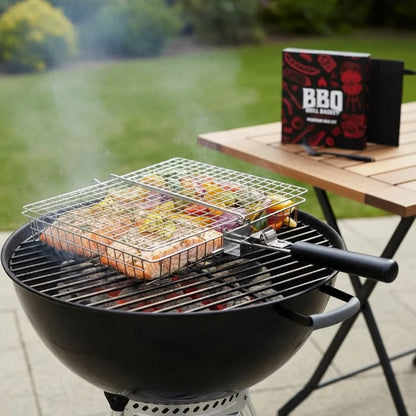 GRILLBASK Portable Stainless Steel Grill Basket