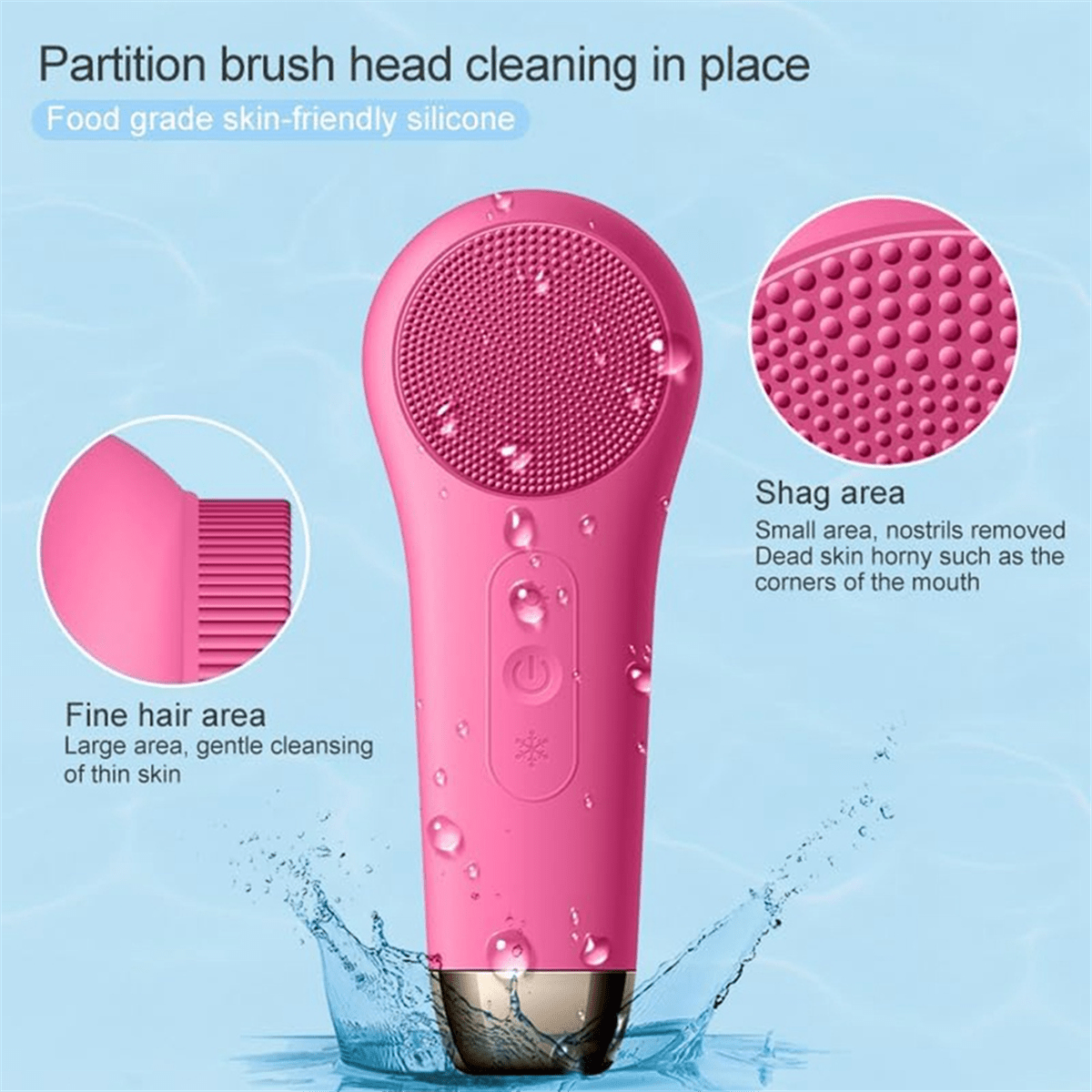 Velura Glow 3-in-1 Facial Brush