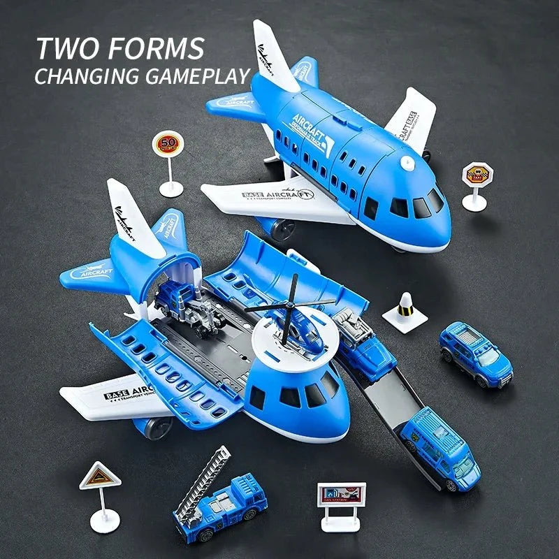 AEROTOWN Inertial Airplane & Vehicle Playset