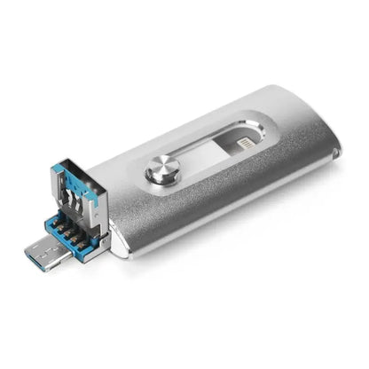 4 in 1 USB Flash Drive 64GB to 1TB, OTG Photo Stick for iPhone, Android & PC