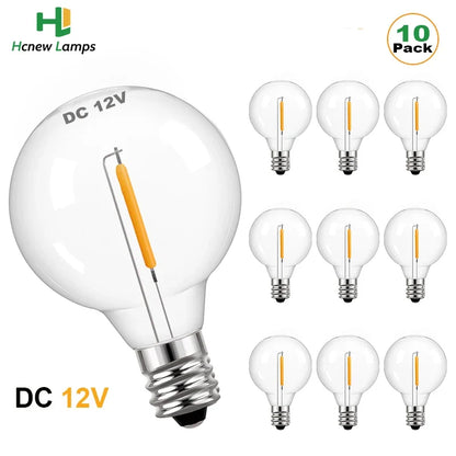 G40 LED Bulb, 1W 12V E12, for RVs and Boats