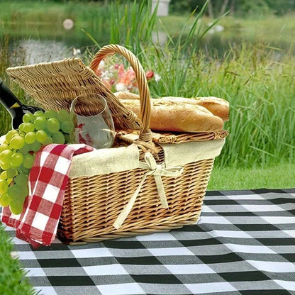 PICSTYLE Waterproof Checkered Picnic Blanket