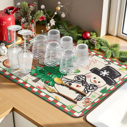 SNOWMATIQ Christmas Kitchen Mat