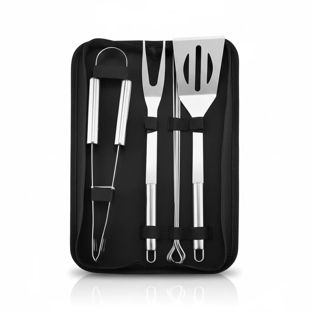 GrillMaster Pro Stainless Steel Barbecue Tool Set