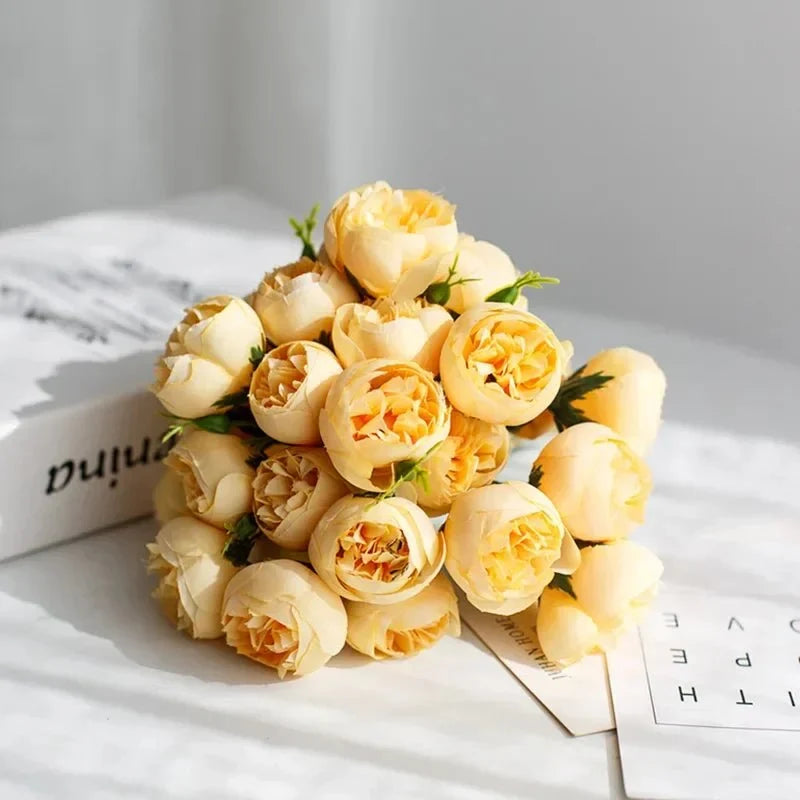 PEONIVA Decorative Artificial Flower Bouquet