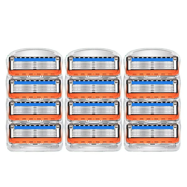 Men's Razor, Manual Shaving Razor with 5-Layer Stainless Steel Blades & Ergonomic Handle