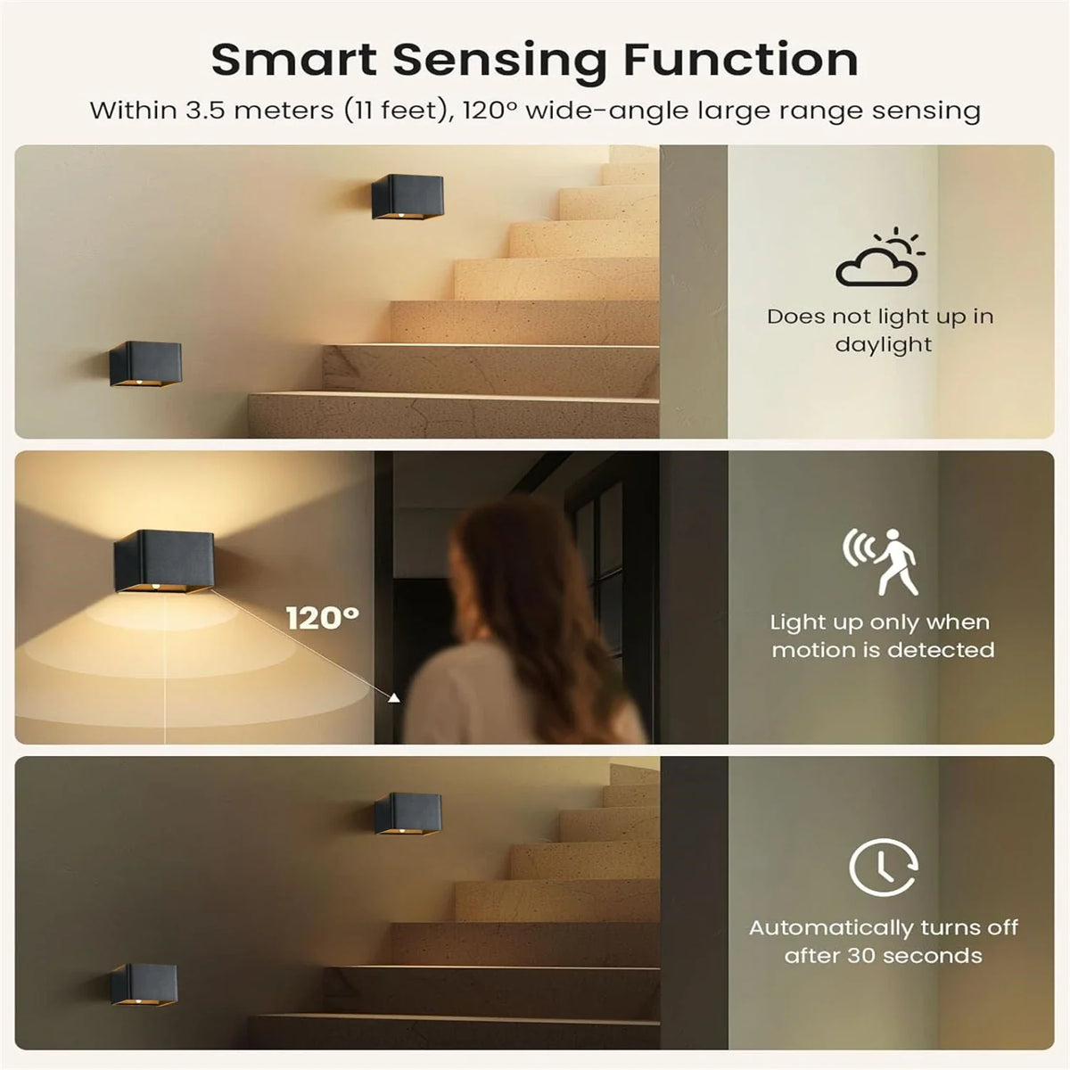 SENSEARC Wireless LED Wall Light