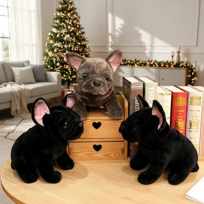 BULLDOFY Realistic Bulldog Plush Toy