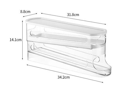 FLOWSTACK Automatic Rolling 2-layer Egg Organizer