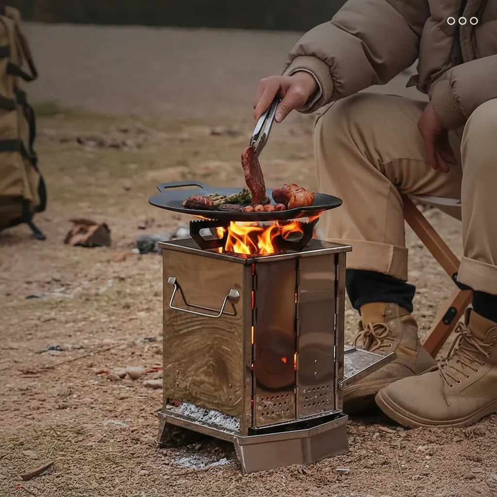 FLEXFIRE Portable Stainless Steel Camping Stove