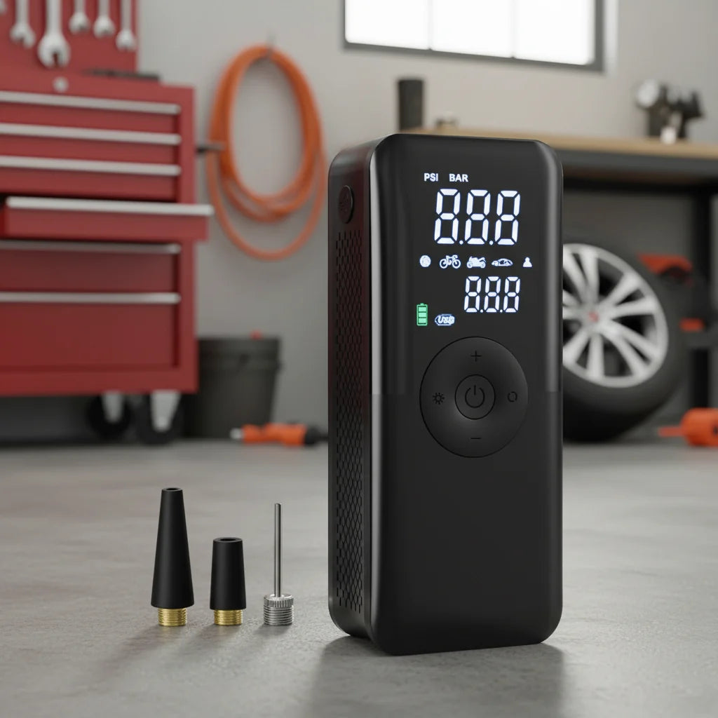 Portable Tire Inflator Portable Rechargeable Air Pump