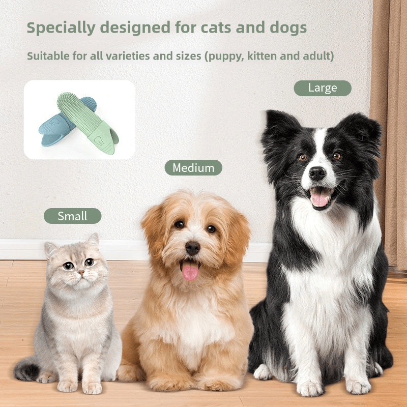 DENTEEZ 360 Finger Toothbrush for Dogs & Cats