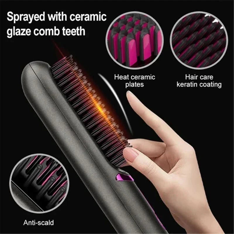 Tima Styler Cordless Straightening Brush Styler
