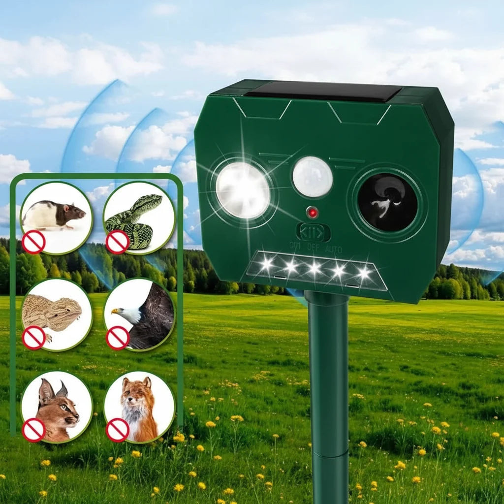 Ultrasonic Animal Repeller Effective Protection Against
