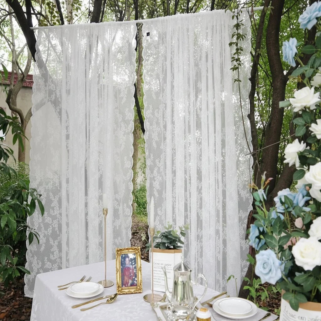 ELVAROSE Transparent Curtain Panel
