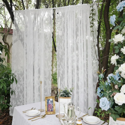 ELVAROSE Transparent Curtain Panel