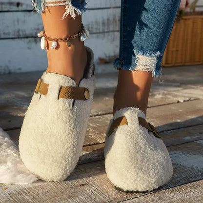 CONTRORTLUXE Luxurious Sheepskin Wool Shoes