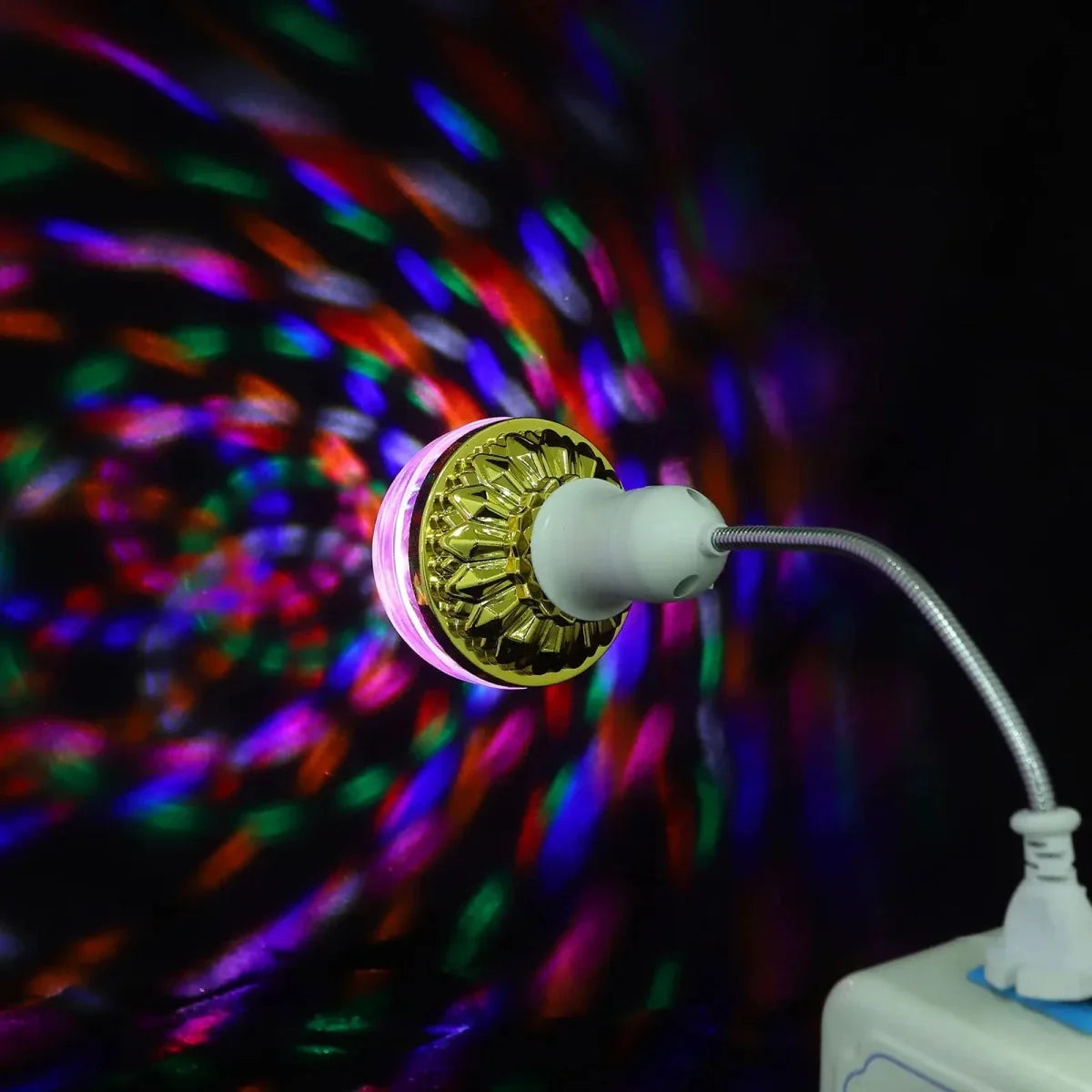 PARTYBEAM Rotating LED Disco Lamps E27
