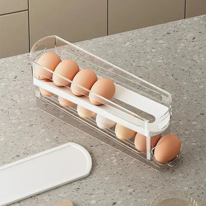 FLOWSTACK Automatic Rolling 2-layer Egg Organizer