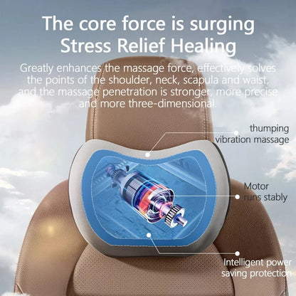 VIBRAREST Electric Neck & Lumbar Support Cushion