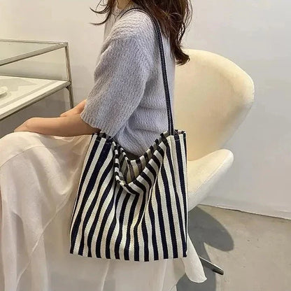 TOTEVA Striped Tote Bag