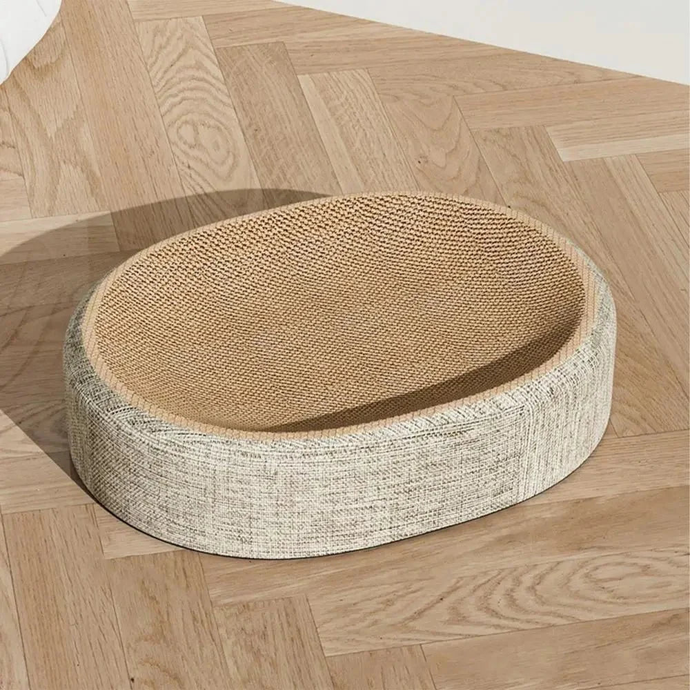 PURRLOOM Braided Oval Sisal Cat Lounger
