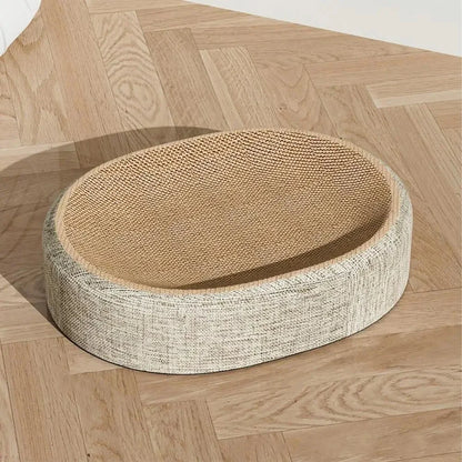 PURRLOOM Braided Oval Sisal Cat Lounger