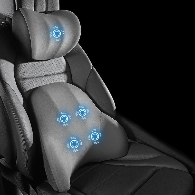 VIBRAREST Electric Neck & Lumbar Support Cushion