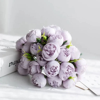 PEONIVA Decorative Artificial Flower Bouquet