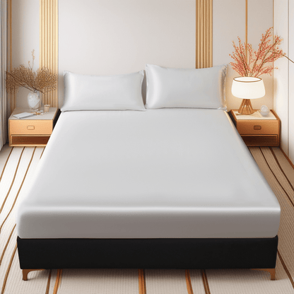 BETTSANFT Cooling Satin Fitted Sheet
