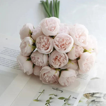 PEONIVA Decorative Artificial Flower Bouquet
