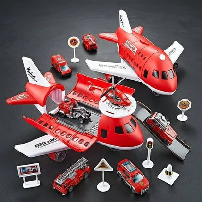 AEROTOWN Inertial Airplane & Vehicle Playset
