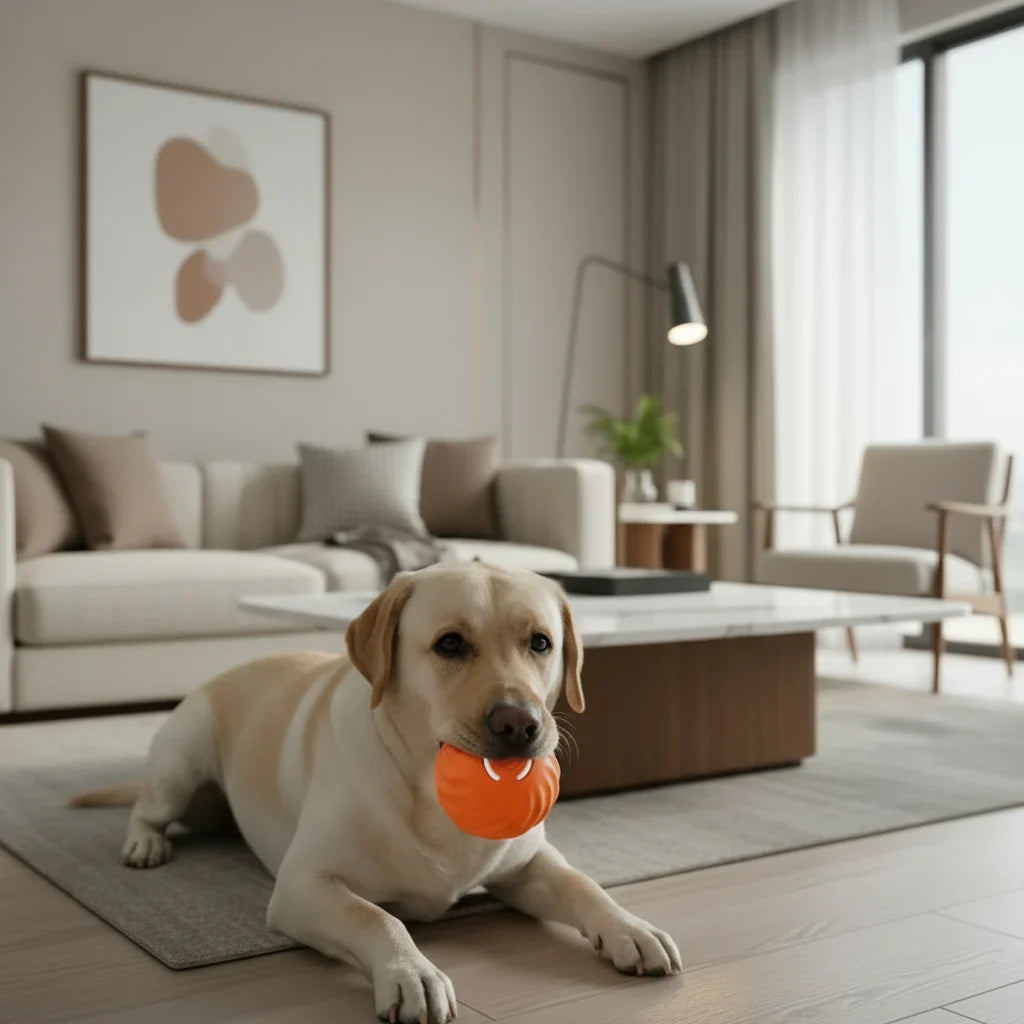 PLAYPET Interactive Dog Ball Rechargeable Bouncing Ball lifestyle image
