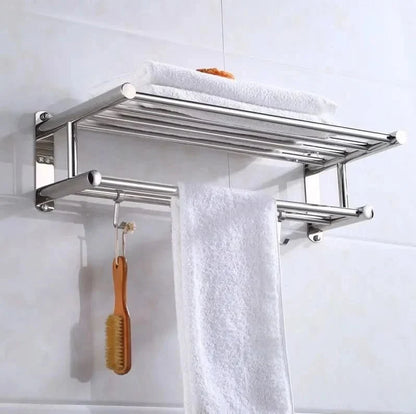 STEELRACK Stainless Steel Towel Holder Space-Saving