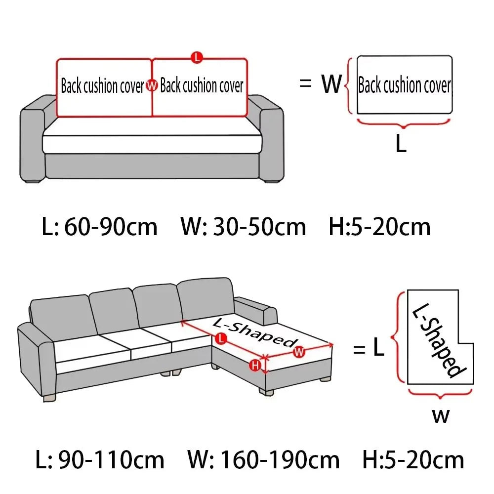JACQUARDFIT Elastic Jacquard Sofa Cover
