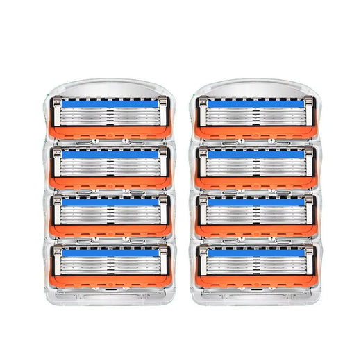 Men's Razor, Manual Shaving Razor with 5-Layer Stainless Steel Blades & Ergonomic Handle